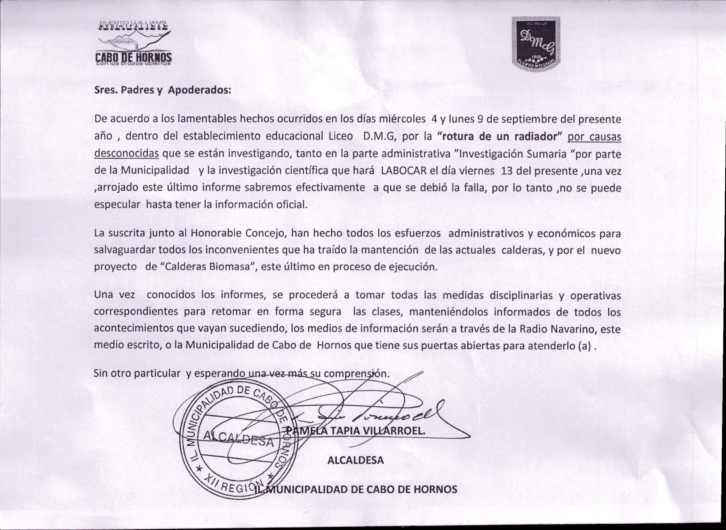 Sres. Padres y Apoderados:
